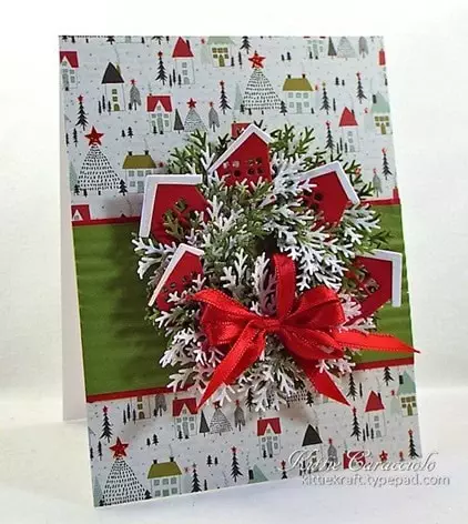 Holiday Blitz Tutorial- Evergreen Wreath - Kittie Kraft