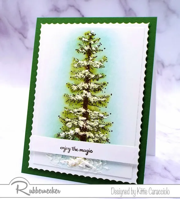 How To Make Embossing Paste Look Like Snow Video Kittie Kraft