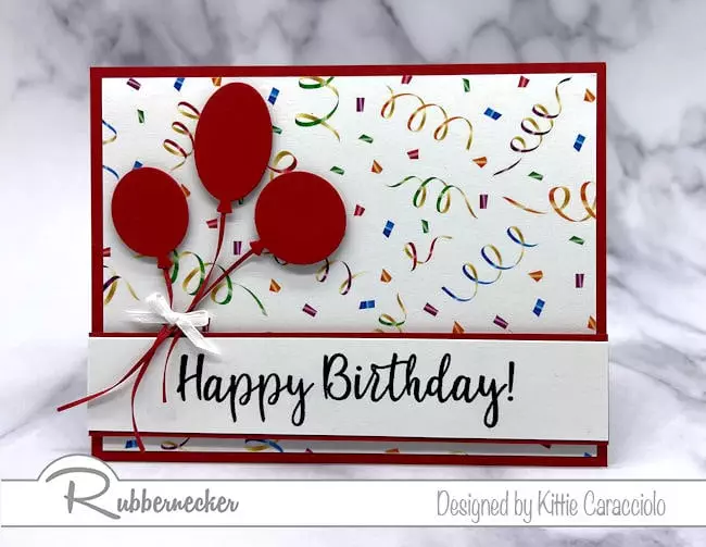 An Easy Simple Birthday Card Handmade In Minutes! - Kittie Kraft